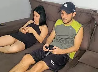 corri um risco ao fazer sexo com o melhor amigo do meu marido, deepthroat and rough fucking with dirty talk