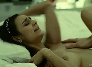 Cute dimpled latina bent over in missionary licked by big cocked boyfriend