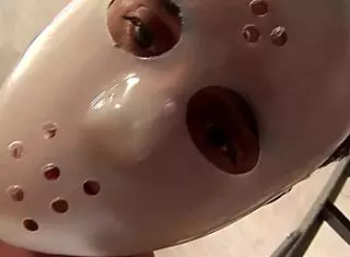 Busty blonde gets nabbed. Her asshole takes a pounding from masked men.