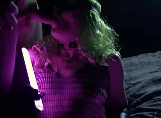 catwomans depraved night adventure with fishnets and blowjob