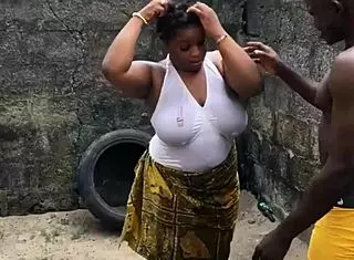 Dirty bitch fucked bent over outside 😈