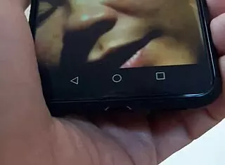 My wife is giving me a handjob show while I spy on her