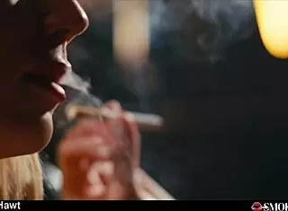 pov horny blonde sharon white spits on thick cock