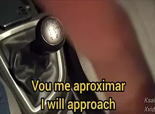 Risky Masturbation For Hot Girl On Street In Public Car Scene