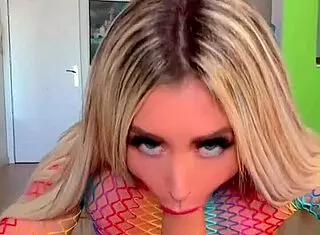 Swallow My Huge Cock, You Horny Blonde In Lingerie?