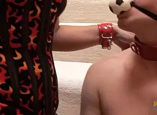 Mature Woman Ties Guy for Cock Use!