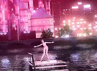 sakine meiko in nostalgic project diva nude mod, fully nude.