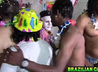 Check out this wild carnival orgy with big tits and asses! 😍