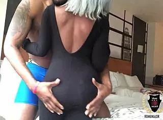 Harmonie Marquis with juicy booty getting cum on it! 😘