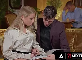 Alexa Flexy pleases bosses with tight ass