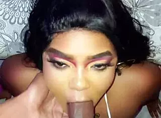 i'm deepthroating my stepsib's big black cock on camera, oops