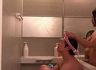 Lacey Rebecca And Loula Ride Sam In Hot Foursome