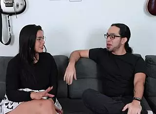 Kylei Ellish's First Porn Video with Deepthroat and Cum Covered Tits