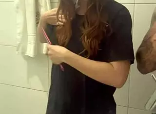 romantic wildness in the shower with my nerdy neighbor girl