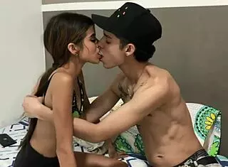 Got hot kisses and tit licks for this tiny Latina?