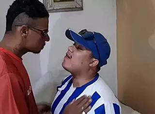 Watch this skinny couple fuck rough in costumes?