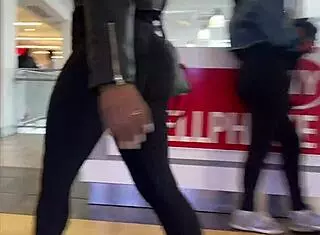 enjoying yoga in tight leggings with big asses this season