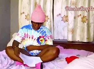 oloshoboyfriend chooses the dildo over the book for interactive foreplay blowjob