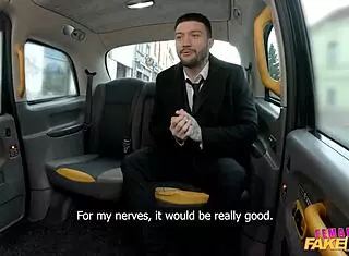 Female Fake Taxi Driver in Czech with Big Tits