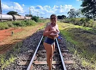 wanna watch me pound this juicy hole outdoors?