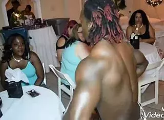 Wild girls dominate huge cocks during steamy New Orleans night orgy