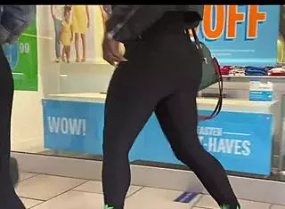 enjoying yoga in tight leggings with big asses this season