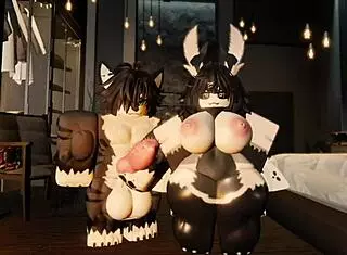 Cute Moth Interacts With Big Dicked Furry In Roblox