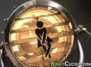 Kinky cuckold gets jizzed on in threesome.