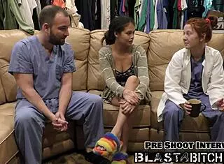 Angel Santana's Hairless Pussy Filled with Cum in Latex Roleplay