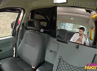 Female Fake Taxi Driver in Czech with Big Tits