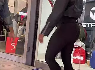 enjoying yoga in tight leggings with big asses this season