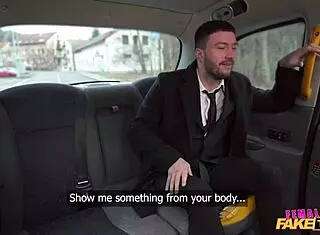 Female Fake Taxi Driver in Czech with Big Tits