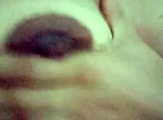 I'm a horny latina amateur touching myself in grandma's living room during massage