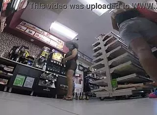 Tiffany Visiting Store In Panties