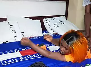 so, a birthday gift fight turned into real steamy action with ebony babe.