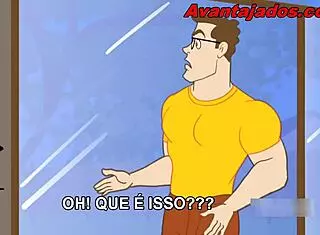 muscular gay stud devours in intense porn drawing action!