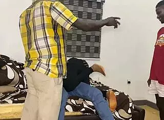 Intimate moment with beloved slender babe