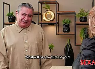 Sandra Paola shows off her big boobs in high stakes action.