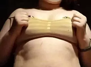 Tiny 18+ in Lingerie for Homemade Titty Play