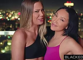 Holy crap, Blackedraw rookie gets devoured by BBC pros Avery and Vicki in wild group action!