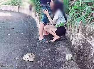 Student Bangs Girlfriend Publicly in Park Show