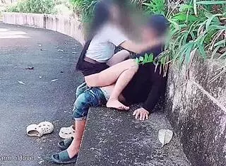 Student Bangs Girlfriend Publicly in Park Show