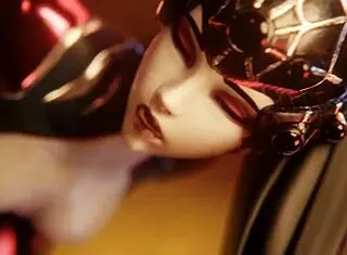 widowmaker getting a big surprise in her backdoor with creampie