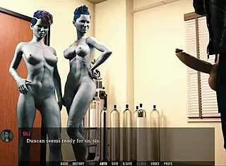 alien girls in unending void 31, wanna share my big cock?