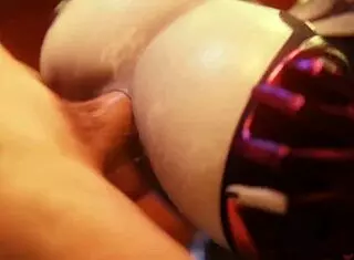 widowmaker getting a big surprise in her backdoor with creampie