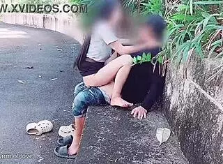 Student Bangs Girlfriend Publicly in Park Show