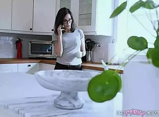 Stepmilf Shay Sights lures stepson for his monster cock in sneaky creampie.