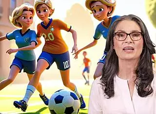 Френска майка и заварен син се свързват чрез интензивна игра с крака