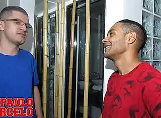 Nerd Enjoys A Dance With A Hot Latina In The Club Bathroom