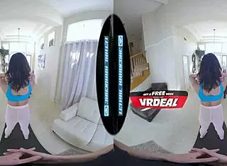 Private nude workout with busty ebony beauty Nia Nacci